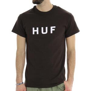 T-SHIRT ESSENTIALS OG LOGO HUF MARRONE